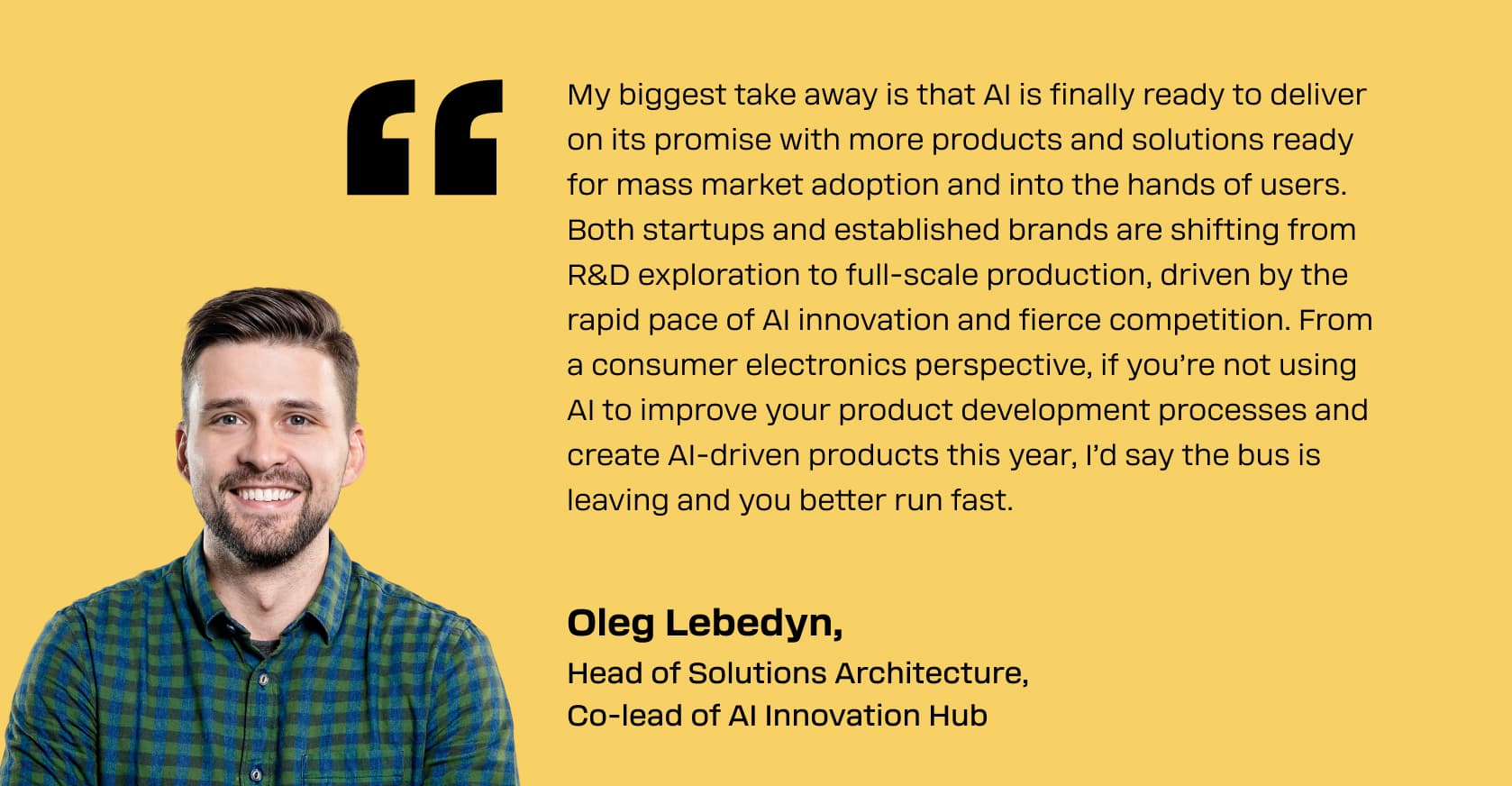 Oleg Lebedyn on CES 2025