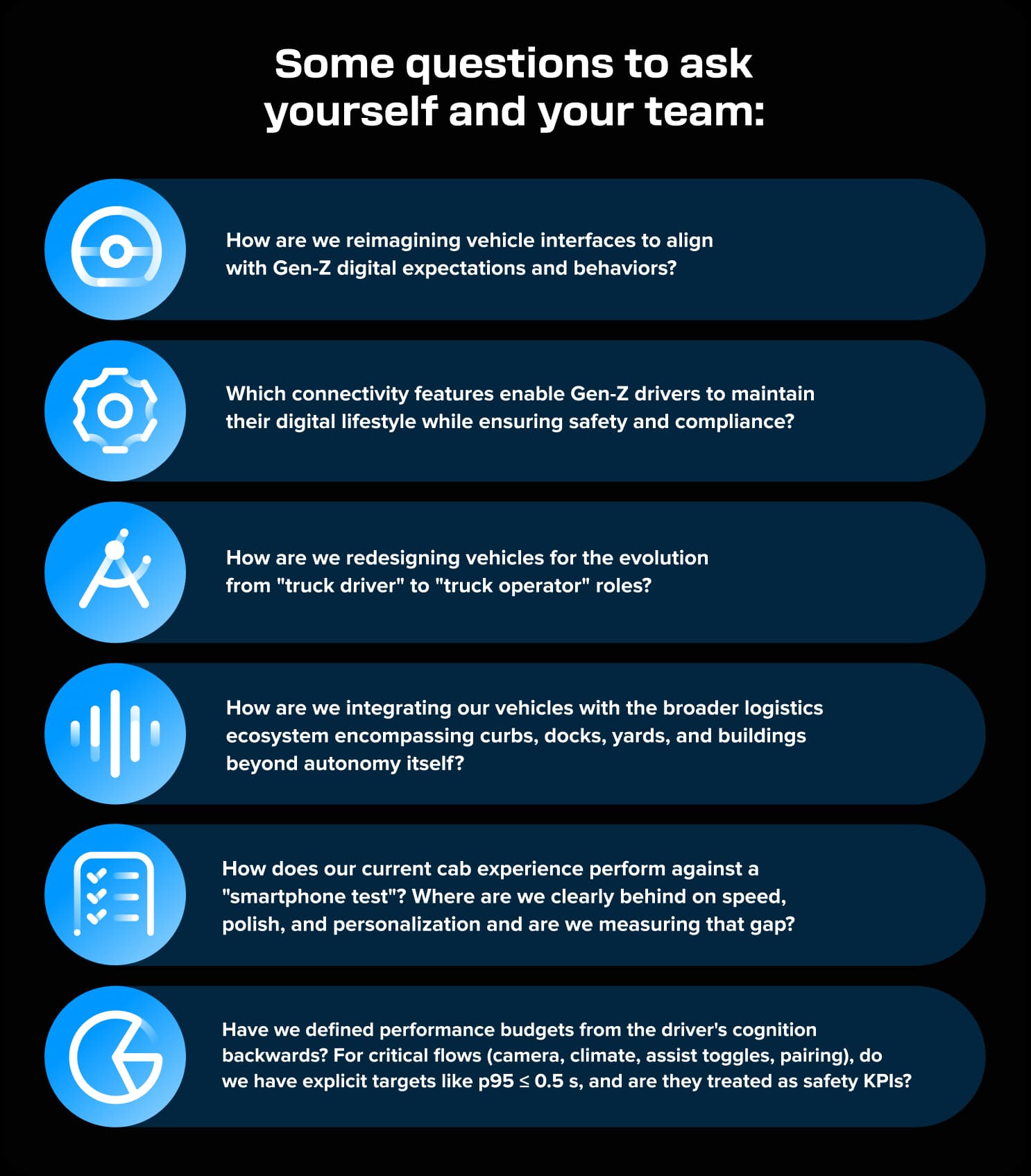 questions to ask your commercial vehicle team