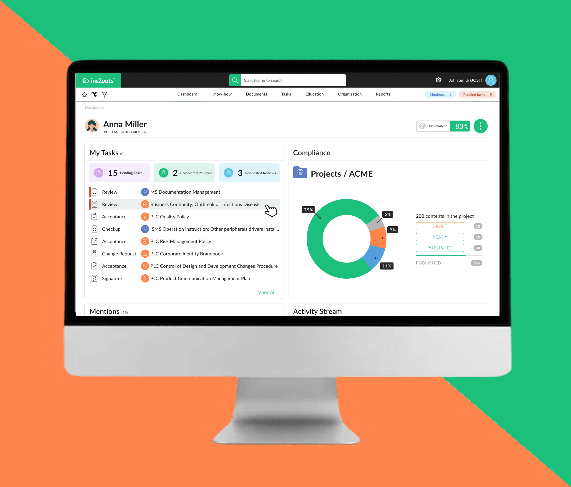 ins2outs compliance platform for product velocity